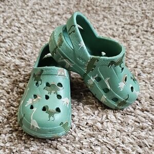 Capelli New York Baby Dinosaur Clogs Size 4 Green